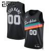 Dres San Antonio Spurs Prilagođeni Nike 2025-26 City Edition Crno Swingman - Dječji